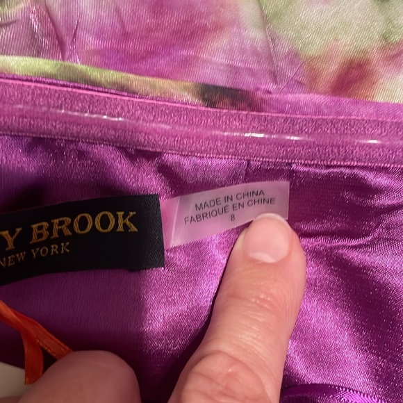 New Ramy Brook Sierra Crinkled Strapless Maxi Dress Lilac Sunburst size 8 - Picture 17 of 17